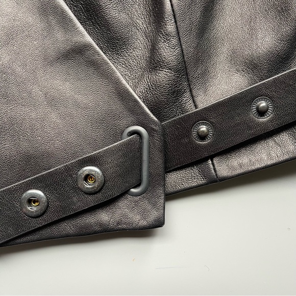 T Alexander Wang 100% lamb skin leather cropped vest (size 4) - Picture 5 of 11